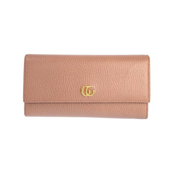 Gucci Long Bifold Continental Marmont Leather Wallet - Picture 1 of 8
